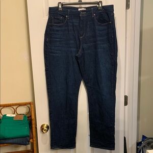 LOFT - The Girlfriend - Mid Rise, Curvy Fit Jeans - size 32/14.  NWT